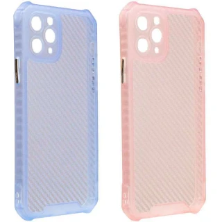 Карбоновый цветной силиконовый чехол для Apple iPhone 11 Pro Max (6.5") фото 1 Карбоновый цветной силиконовый чехол для Apple iPhone 11 Pro Max (6.5") фото 1 из 2