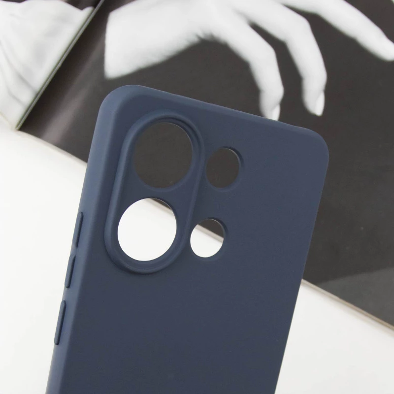 Силіконовий чохол Cover Lakshmi з захистом камери для Xiaomi Redmi Note 13 5G – Синій / Midnight blue. Фото 3 з 4