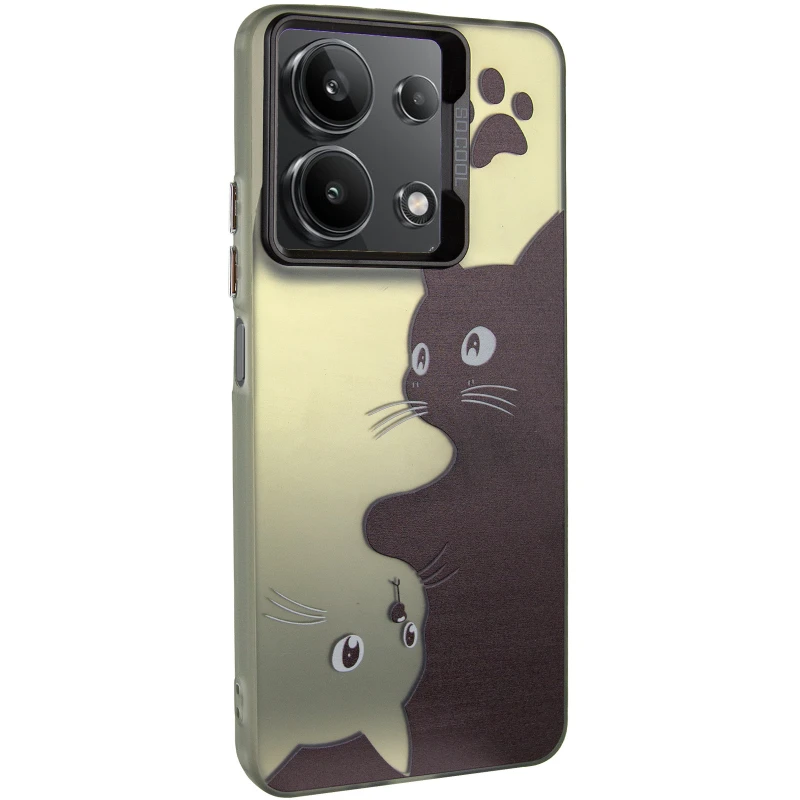 Чохол TPU+PC Street Art для Xiaomi Redmi Note 13 4G – Cats. Фото 2 з 6