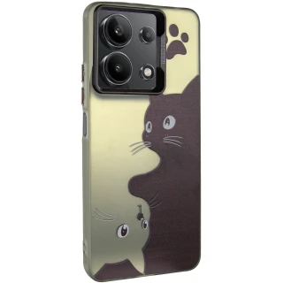 Чехол TPU+PC Street Art для Xiaomi Redmi Note 13 4G — Cats
