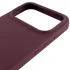 Чохол Silicone Case з закритим низом на Apple iPhone 17 Pro (6.3") – Бордовий / Plum. Фото 5 з 6
