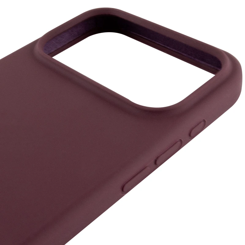 Чохол Silicone Case з закритим низом на Apple iPhone 17 Pro Max (6.9") – Бордовий / Plum. Фото 5 з 6