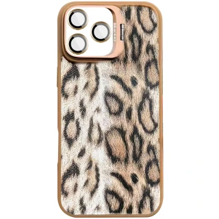 Чохол TPU+PC Wild Leopard with MagSafe and Lens для Apple iPhone 15 Pro (6.1") — Brown