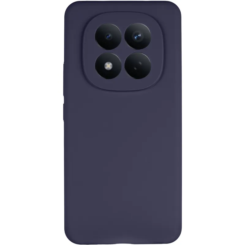 Чехол Silicone Case Lakshmi Premium з закритою камерою на Xiaomi Redmi Note 15 Pro 4G – Темно-синий / Midnight blue. Фото 3 из 6