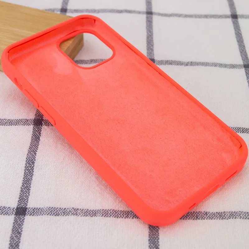 Чехол Silk Full Protective (AA) NO LOGO для Apple iPhone 13 Pro (6.1") – Арбузный / Watermelon red. Фото 5 из 6