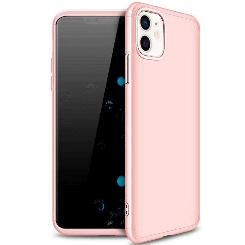 

Чохол із захистом 360 градусів GKK на Apple iPhone 12 (6.1") (Рожевий / Rose gold)