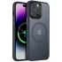 Чохол Colorful Metal Buttons MagSafe для Apple iPhone 15 Pro (6.1") – Синій / Navy Blue. Фото 1 з 1