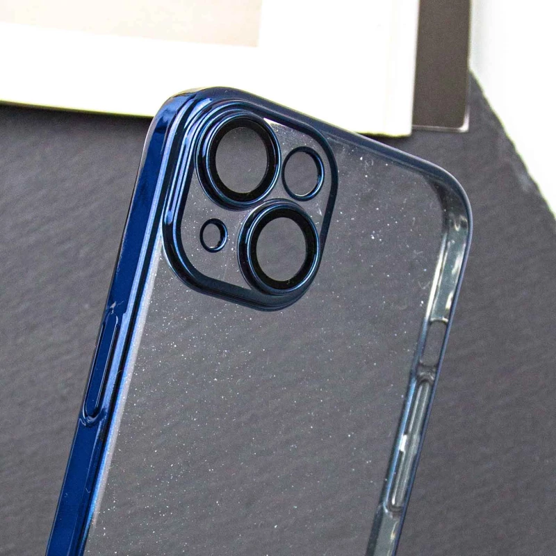 TPU+PC чохол з блискітками на Apple iPhone 14 (6.1") – Dark Blue. Фото 4 з 9