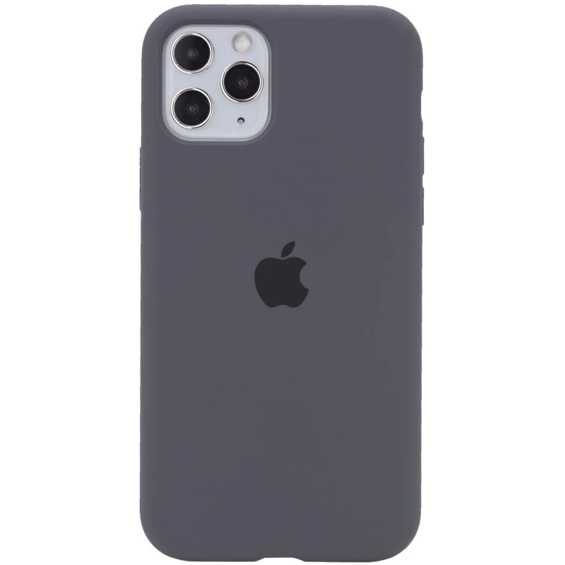 Чохол Silicone Case з закритим низом на Apple iPhone 11 Pro (5.8") – Сірий / Dark Gray. Фото 1 з 3