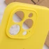 Чехол Silicone Case с защитой камеры для Apple iPhone 15 Pro (6.1") – Желтый / Yellow. Фото 10 из 11