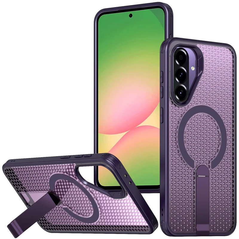 Чохол TPU Breeze with MagSafe stand для Xiaomi Poco C75 – Purple. Фото 1 з 1
