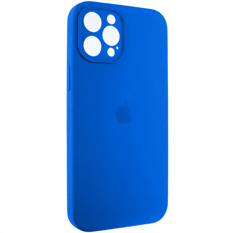 Чехол Silicone Case с защитой камеры для Apple iPhone 12 Pro Max (6.7") – Синий / Capri Blue. Фото 2 из 3