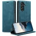 Кожаный чехол-книжка CaseMe Velvet Nubuck для Samsung Galaxy A57 5G – Blue. Фото 2 из 4