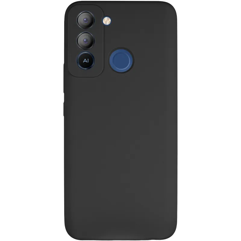 Чехол Silicone Case Lakshmi Premium з закритою камерою на TECNO Pop 5 LTE – Черный / Black. Фото 3 из 9