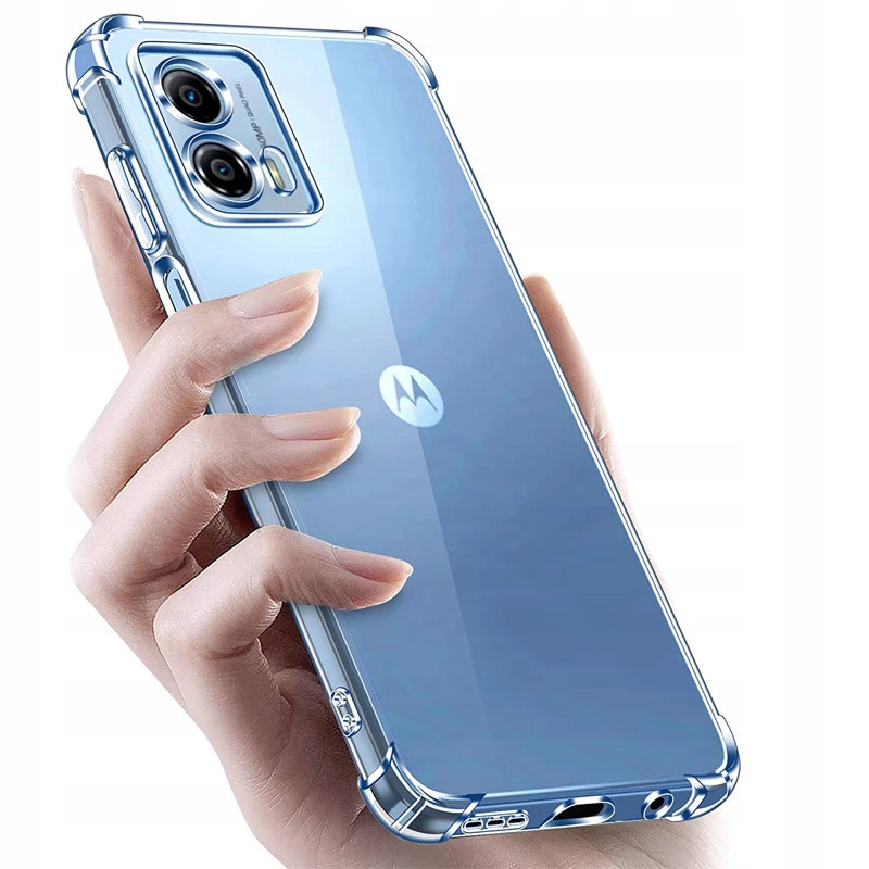 Ультратонкий силіконовий чохол GETMAN з критими бортами та камерою для Motorola Moto G24 – Безбарвний (прозорий). Фото 2 з 6