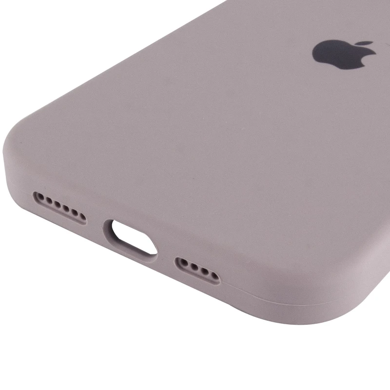Чехол Silicone Case с закрытым низом для Apple iPhone 15 Pro (6.1") – Серый / Lavender. Фото 14 из 15