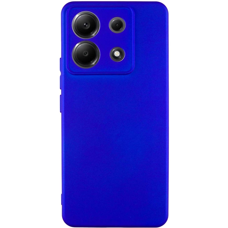 Чохол Silicone Case Lakshmi з закритою камерою на Xiaomi Redmi Note 13 Pro 5G – Синій / Iris. Фото 3 з 13