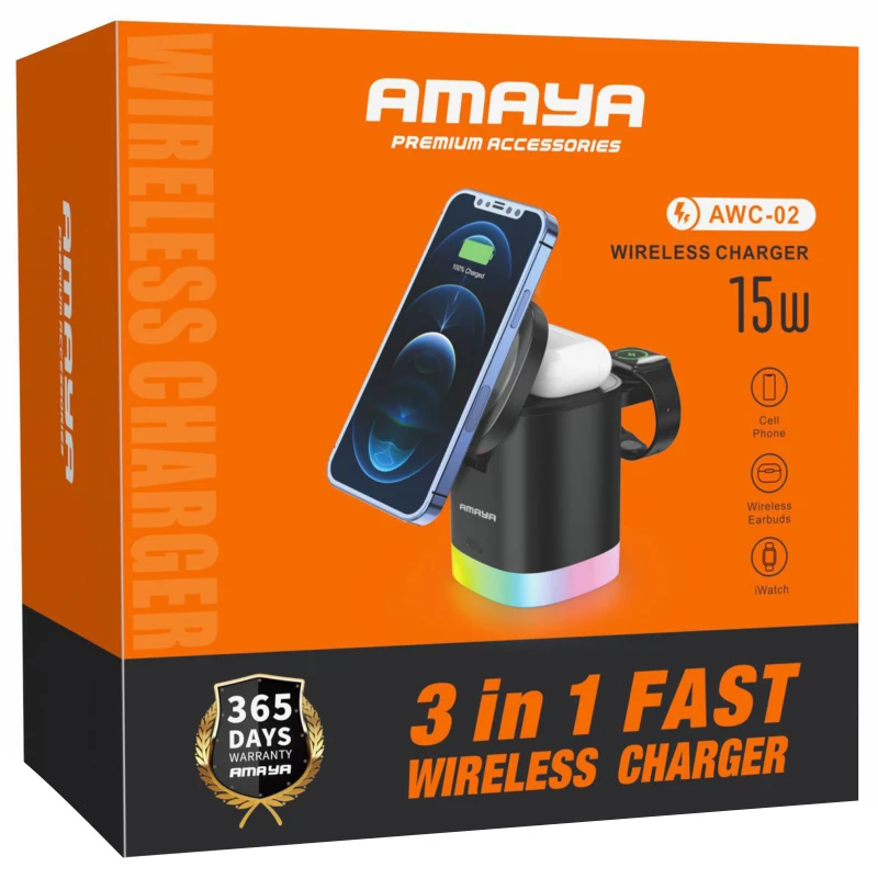 БЗП Amaya AWC-02 3-in-1 15W – Black. Фото 2 з 2