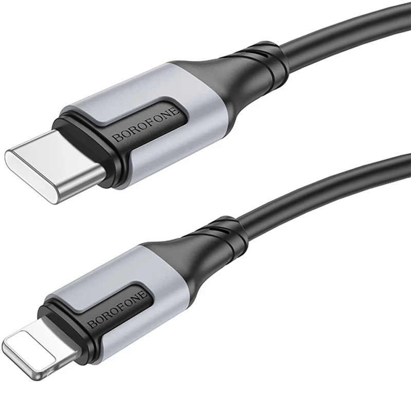 Дата кабель Borofone BX101 Creator 27W Type-C to Lightning (1m) – Black. Фото 2 з 6