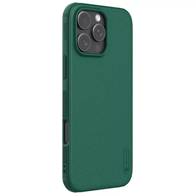 Пластикова накладка Nillkin Pro на Apple iPhone 16 Pro – Зелений / Deep Green. Фото 1 з 7