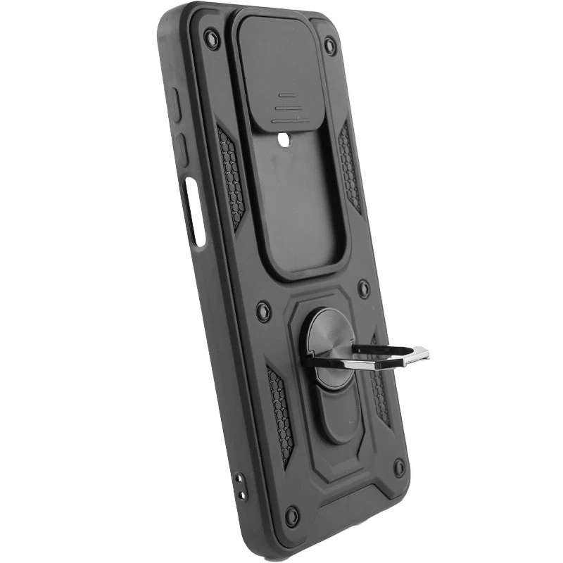 Ударопрочный чехол Ummi Camshield Serge Ring (in box) для Xiaomi Redmi Note 9s / Note 9 Pro / Note 9 Pro Max – Черный / Black. Фото 3 из 3