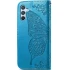 Кожаный чехол-книжка Butterfly Pattern для Samsung Galaxy A37 5G – Blue. Фото 2 из 4