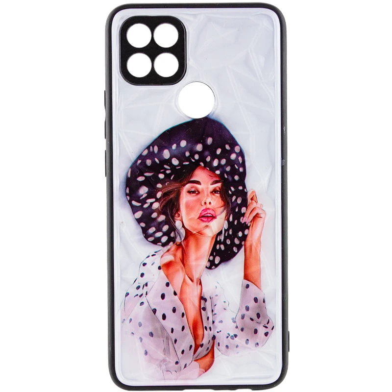 Скляний чохол Prisma Ladies на Oppo A15s / A15 – Girl in a hat. Фото 3 з 6