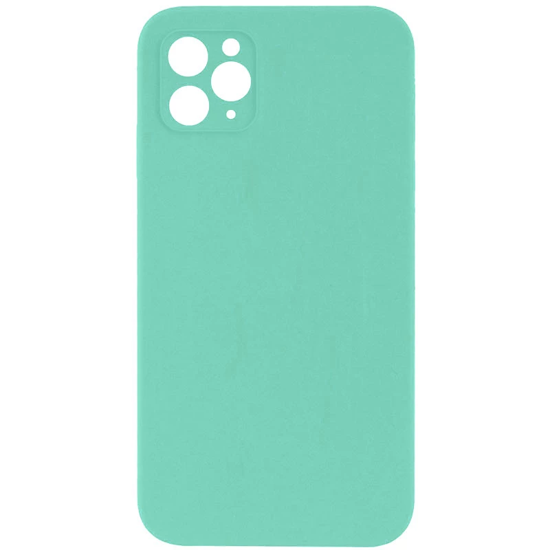 Чехол Silicone Case Square L с защитой камеры для Apple iPhone 11 Pro Max (6.5") – Бирюзовый / Turquoise. Фото 1 из 1