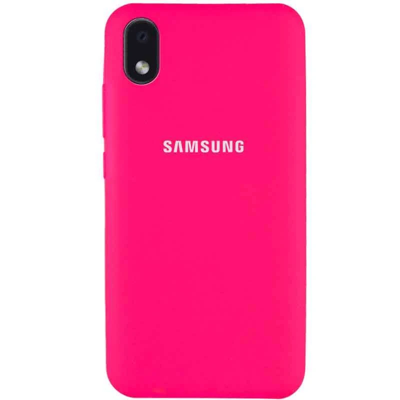 

Чехол Silicone Case с закрытым низом для Samsung Galaxy M01 Core / A01 Core (Розовый / Barbie pink), Рожевий / barbie pink