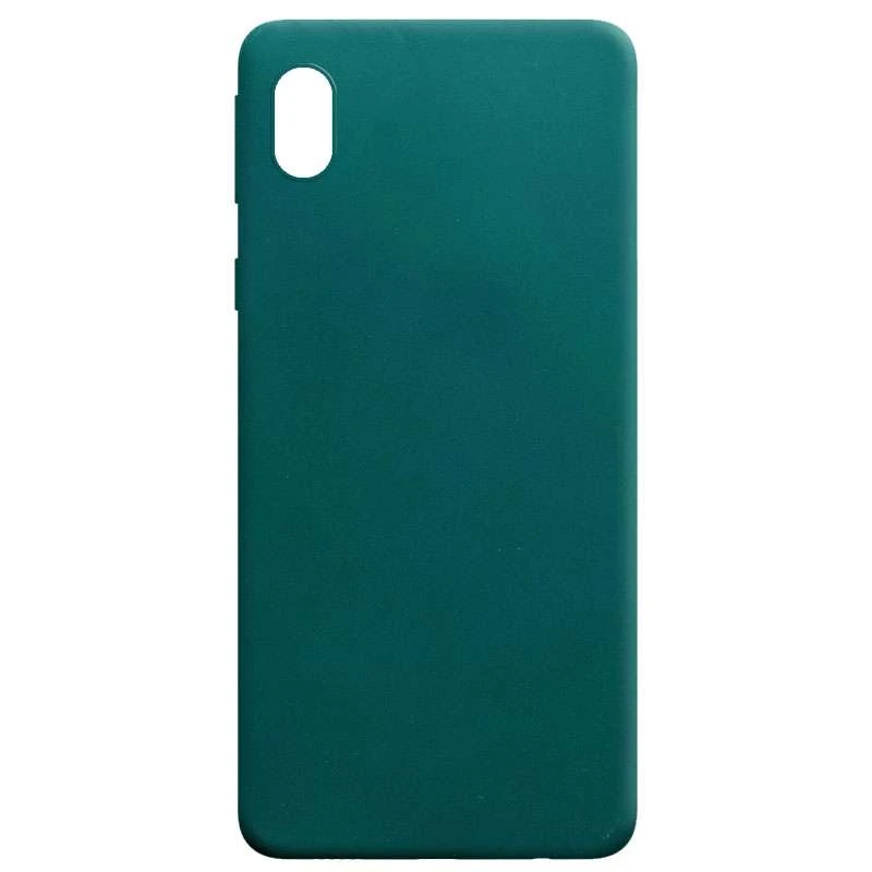 

Кольоровий силіконовий чохол на Samsung Galaxy M01 Core / A01 Core (Зелений / Forest green)