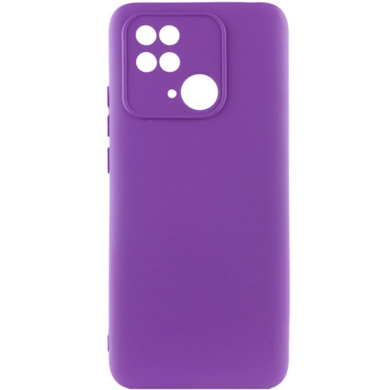 

Чехол Silicone Case Lakshmi Plus с закрытой камерой для Xiaomi Redmi 10C (Фиолетовый / Purple), Фіолетовий / purple