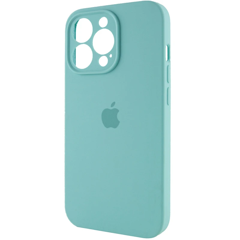 Чохол Silicone Case з захистом камери на Apple iPhone 13 Pro Max (6.7") – Бірюзовий / Marine Green. Фото 4 з 7