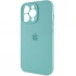 Чохол Silicone Case з захистом камери на Apple iPhone 14 Pro (6.1") – Бірюзовий / Marine Green. Фото 3 з 6