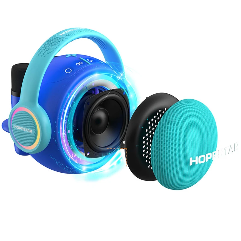 Bluetooth колонка Hopestar S20 Kids Speaker with 2 microphones 30W 3600mAh – Blue. Фото 2 з 2