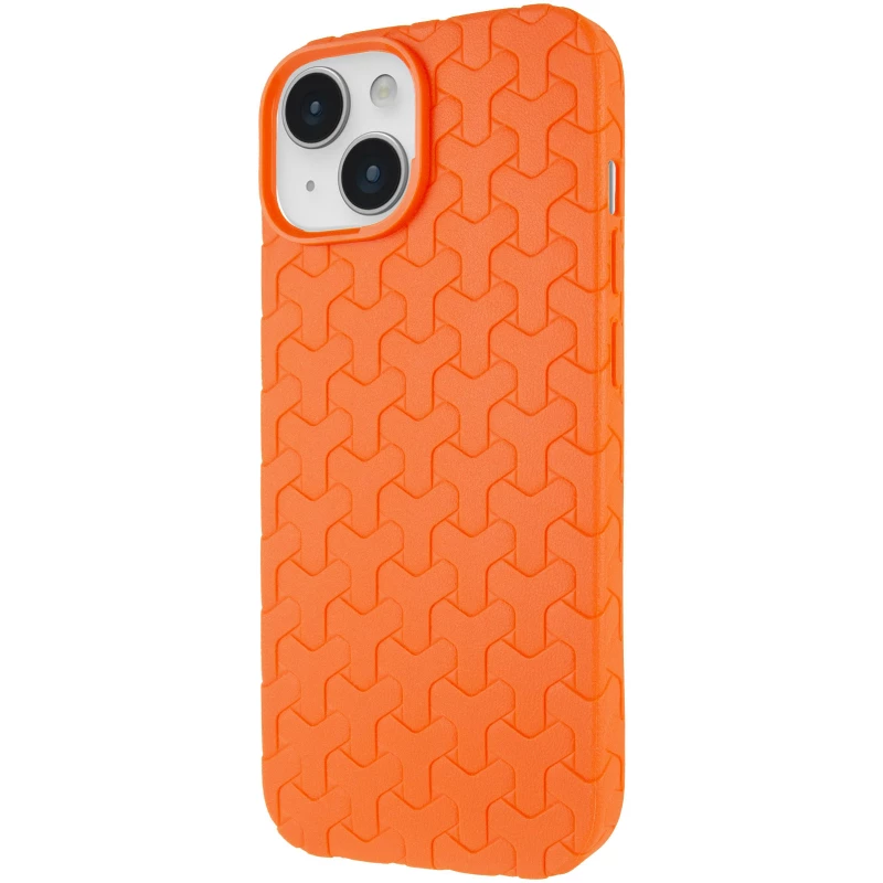 TPU чохол плетенка на Apple iPhone 14 – Orange. Фото 1 з 9