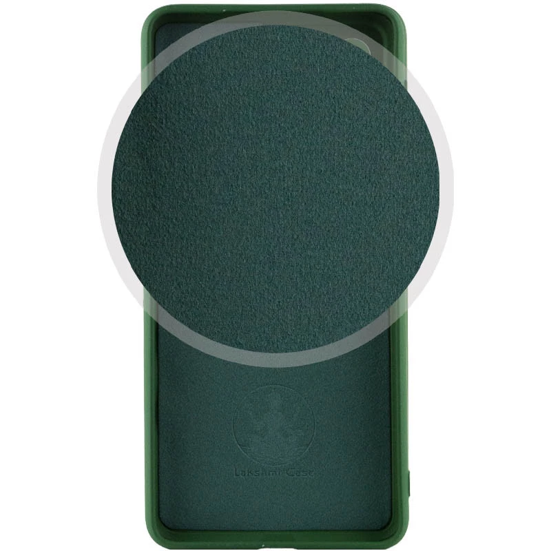Чохол Silicone Case Lakshmi з закритою камерою на Oppo A58 4G – Зелений / Dark green. Фото 2 з 2