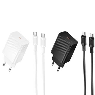 МЗП Borofone BAS75A Source PD30W (1USB-C) + кабель Type-C to Type-C фото 1 з 1