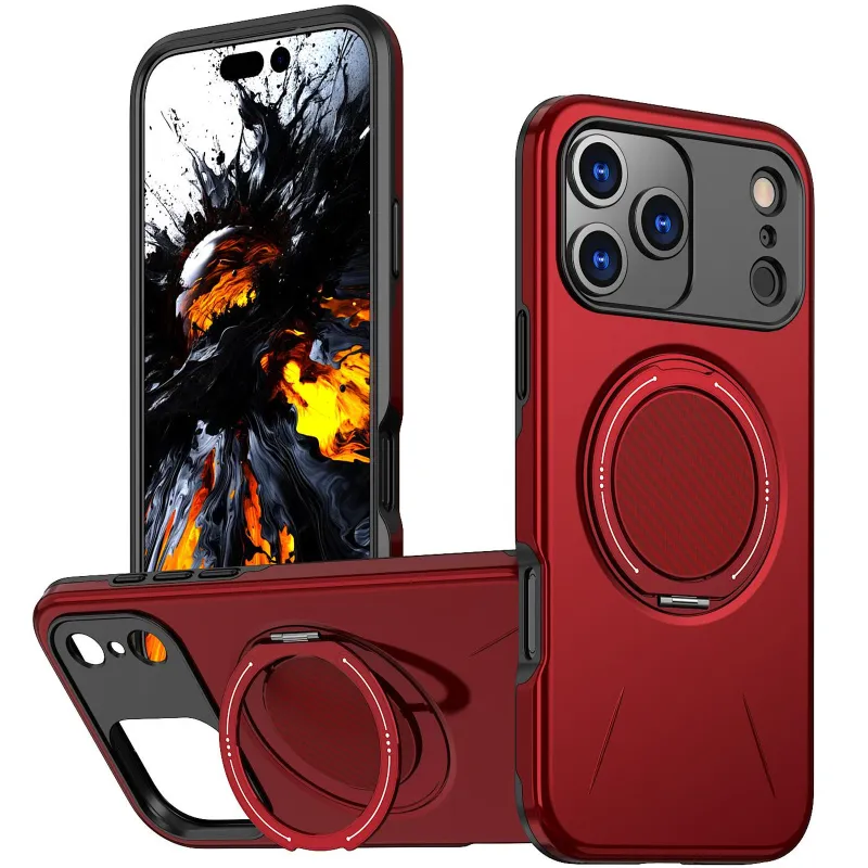 TPU+PC чохол Kalebol Magnetic Case для Apple iPhone 18 Pro Max (6.9") – Red. Фото 2 з 3
