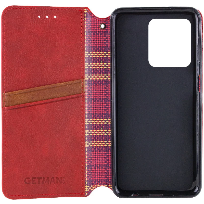 Чохол книжка GETMAN Cubic для ZTE Blade A55 4G – Червоний. Фото 6 з 6