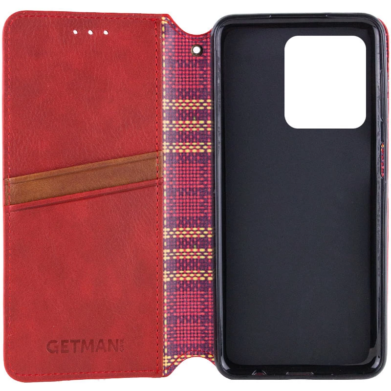 Чохол книжка GETMAN кубик для Motorola Moto G75 – Червоний. Фото 7 з 7