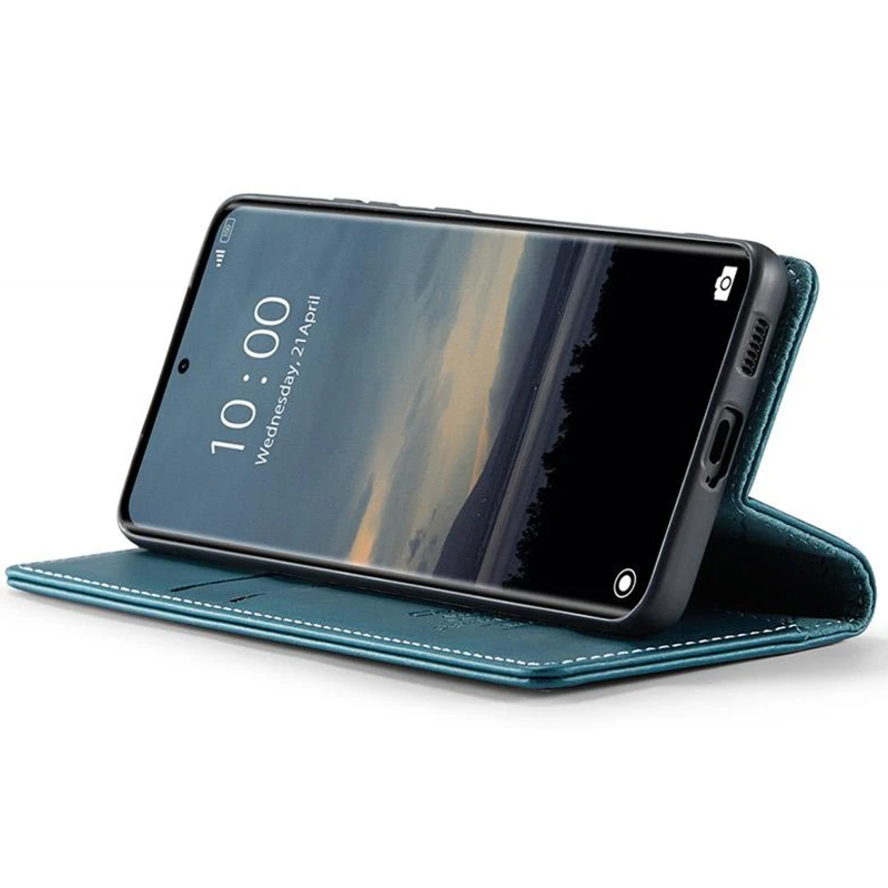 Шкіряний чохол-книжка CaseMe Velvet Matte для Xiaomi Redmi Note 15 Pro 5G – Green. Фото 4 з 5