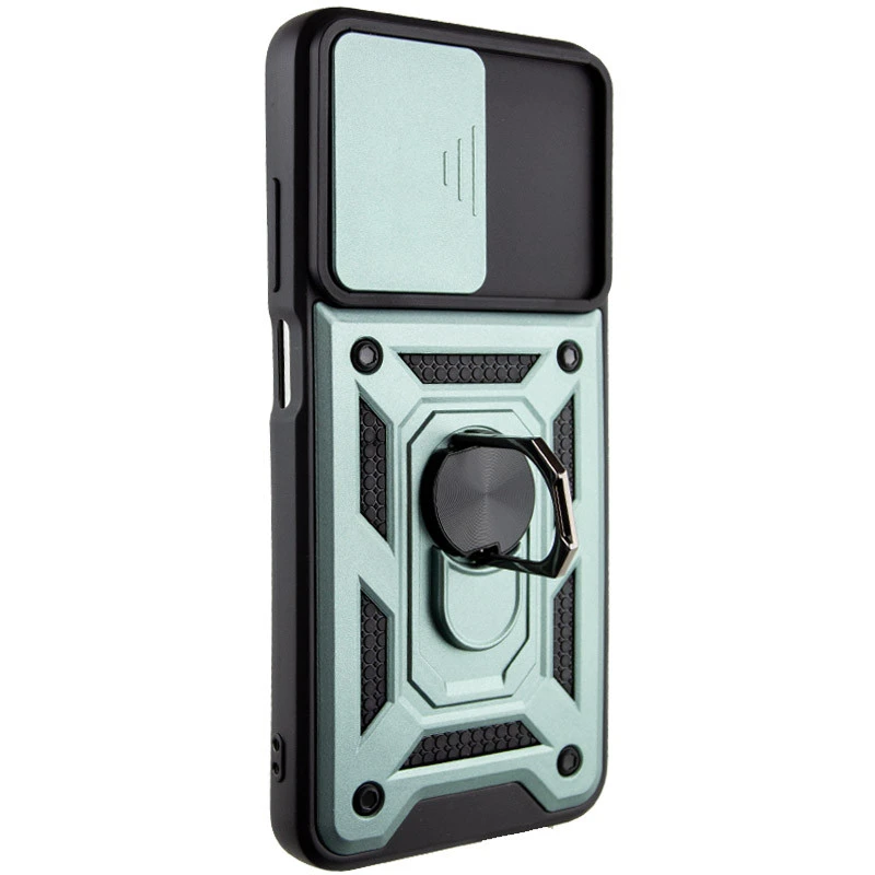 Удароміцний чохол Ummi Camshield Serge Ring (in box) для Xiaomi Redmi 10 – Зелений / Green. Фото 4 з 4