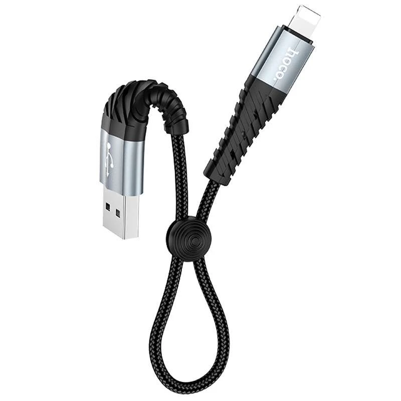 

Дата кабель Hoco X38 Cool Lightning (0.25m) (Чорний)