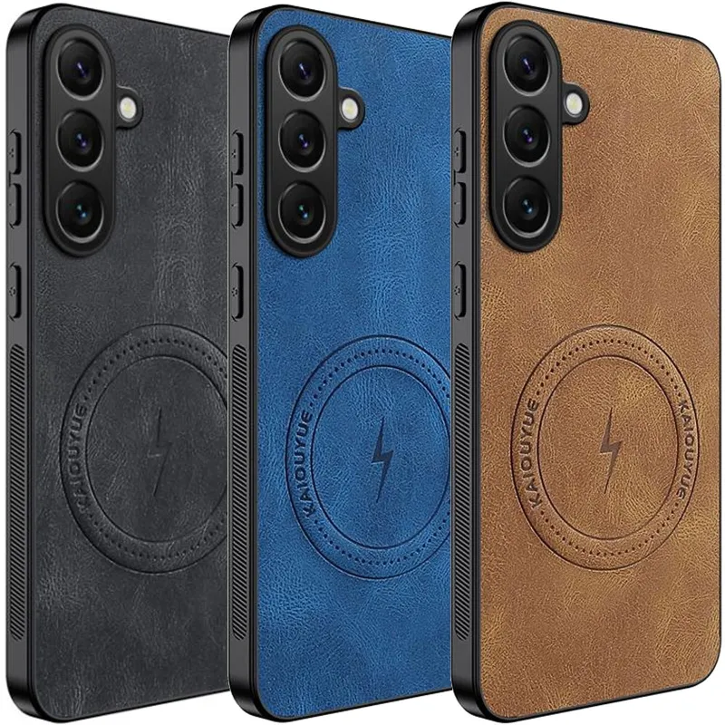 TPU+PC чохол Nappa Texture Magnetic Case для Samsung Galaxy A37 5G фото 1 з 1