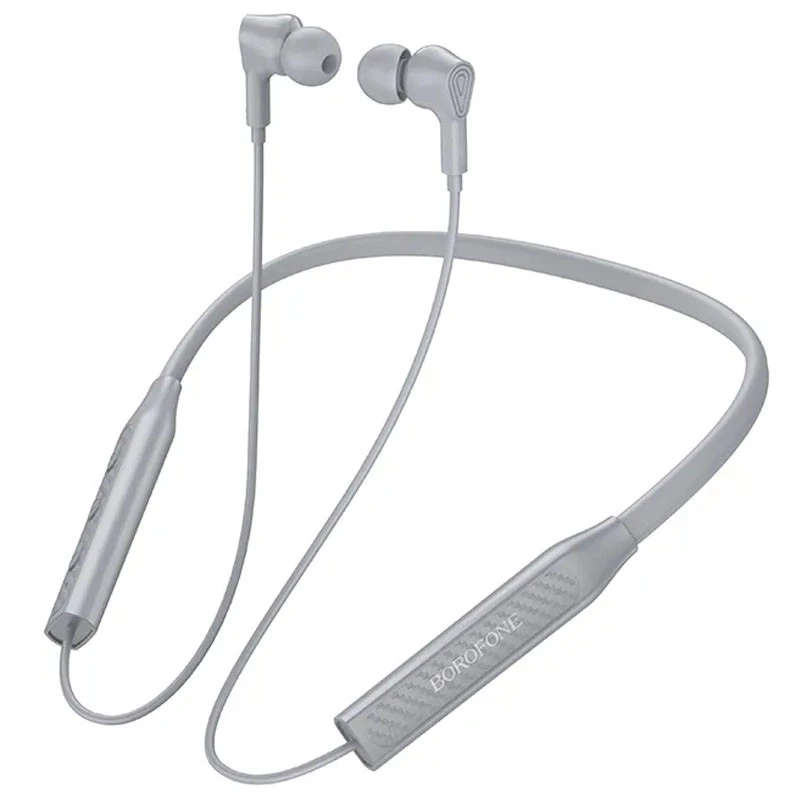 

Bluetooth навушники Borofone BE59 Rhythm neckband (Gray)