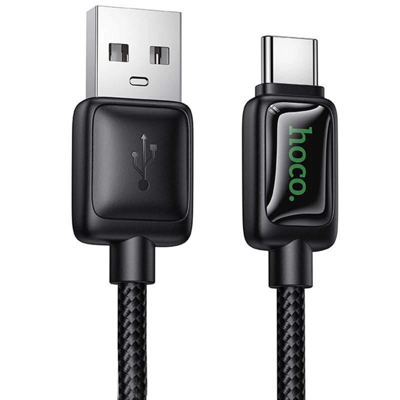 Дата кабель Hoco U146 Mundo USB to Type-C 36W (1.2m) – Black. Фото 1 из 6