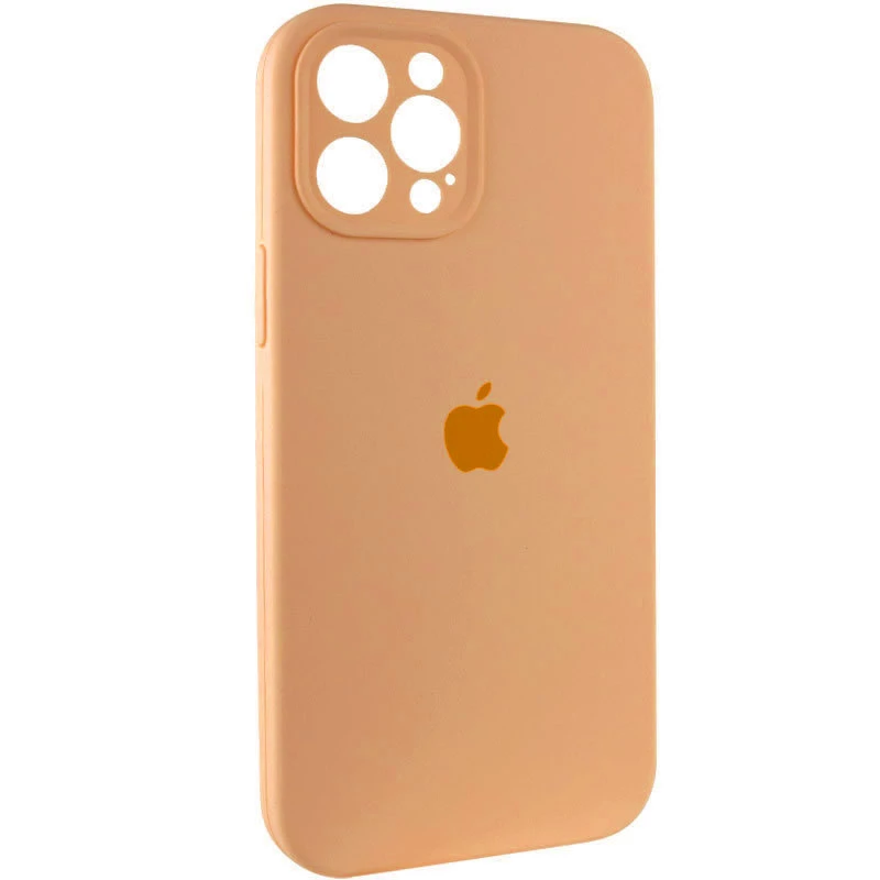 Чехол Silicone Case с защитой камеры для Apple iPhone 12 Pro (6.1") – Оранжевый / Cantaloupe. Фото 2 из 3