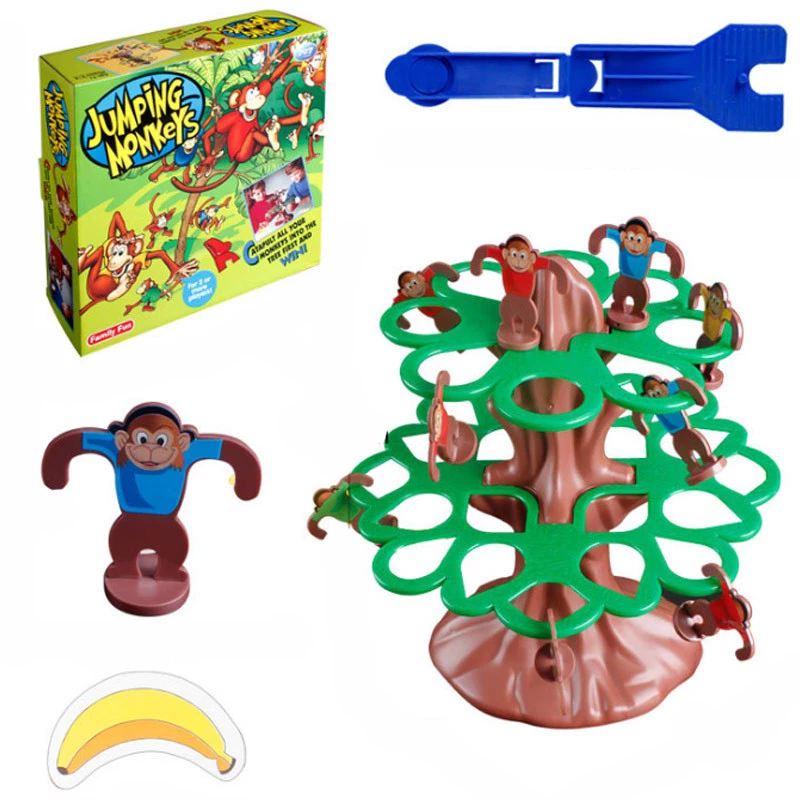 Настільна інтерактивна гра Ummi 707-31 Jumping Monkeys Game – Brown / Green. Фото 6 з 8