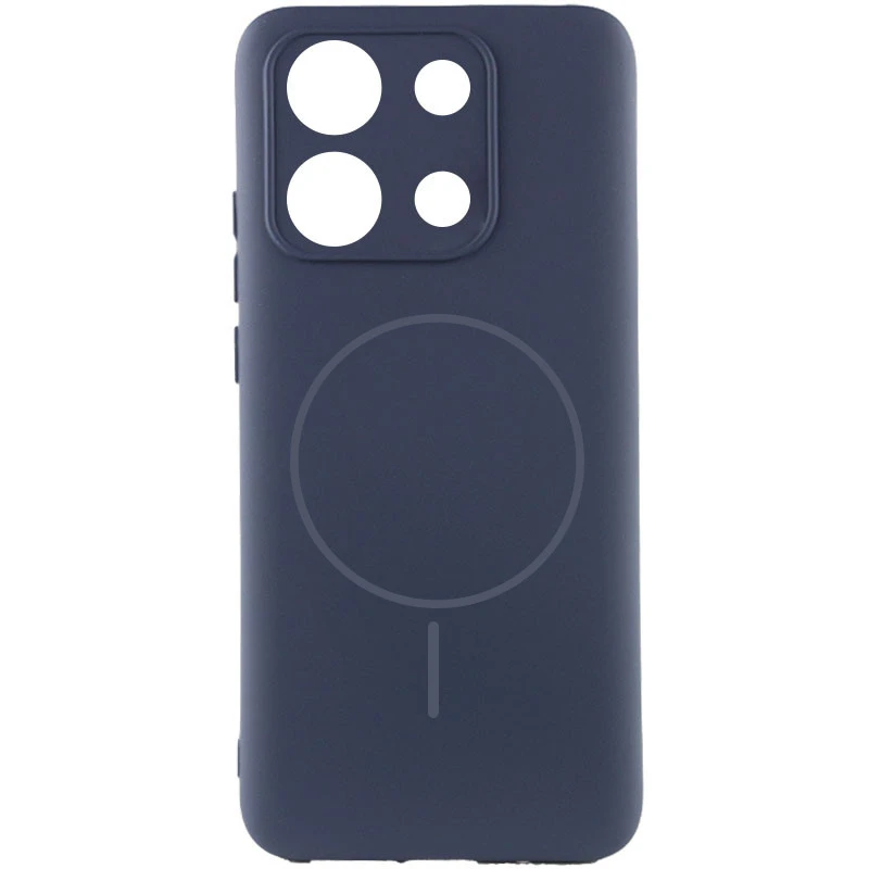Силіконовий чохол Lakshmi MagFit з захистом камери для Xiaomi Redmi 15C (EU) – Темно-синій / Midnight blue. Фото 1 з 2