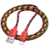 Дата кабель Hoco X116 Meridian USB to Lightning 2.4A (1m) – Gradient Red Mix. Фото 4 з 6